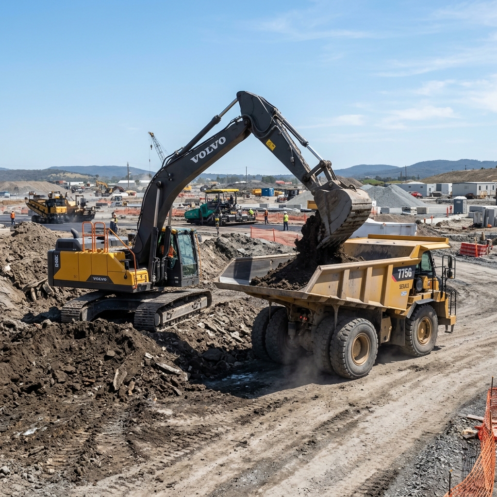 Proyek Sewa Excavator Tambang